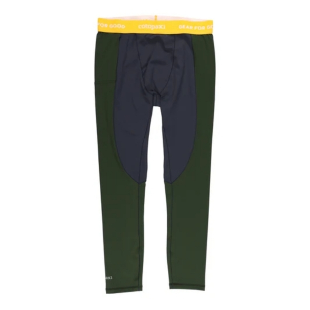 Cotopaxi‎ Haraka Color Block Leggings Men's Size L Large Green/Blue Polyester
